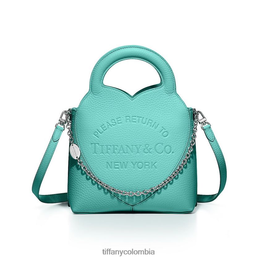 Tiffany mini bolso de mano unisexo 2J40B82353 accesorios en cuero azul tiffany - Haga un click en la imagen para cerrar