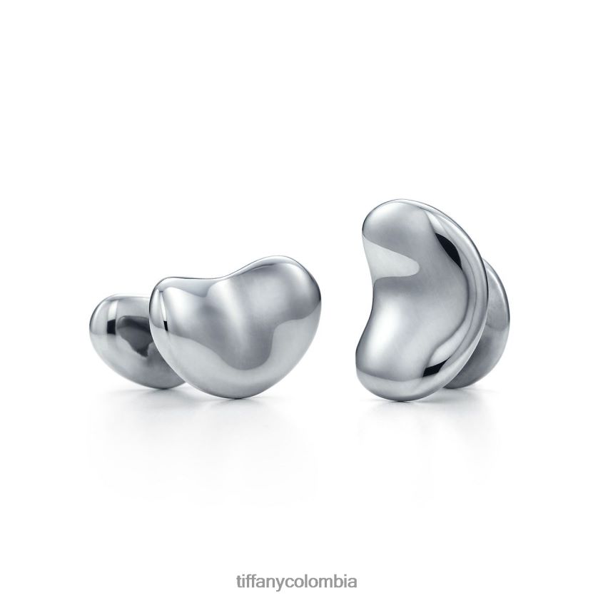 Tiffany gemelos con diseño de frijol unisexo 2J40B82740 accesorios de rutenio color carbón, 18 mm - Haga un click en la imagen para cerrar