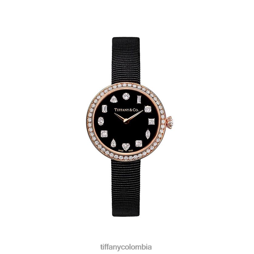 Tiffany reloj redondo de 28 mm unisexo 2J40B81948 artículo clásico en oro rosa con diamantes - Haga un click en la imagen para cerrar