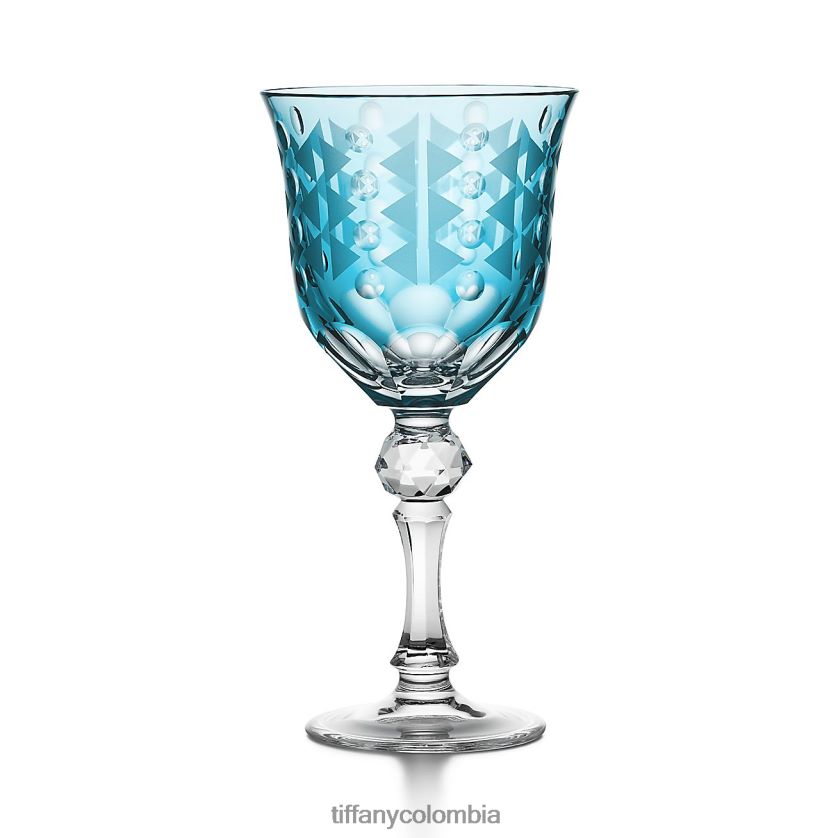 Tiffany copa de vino tinto unisexo 2J40B82188 decoración del hogar en cristal de plomo azul tiffany