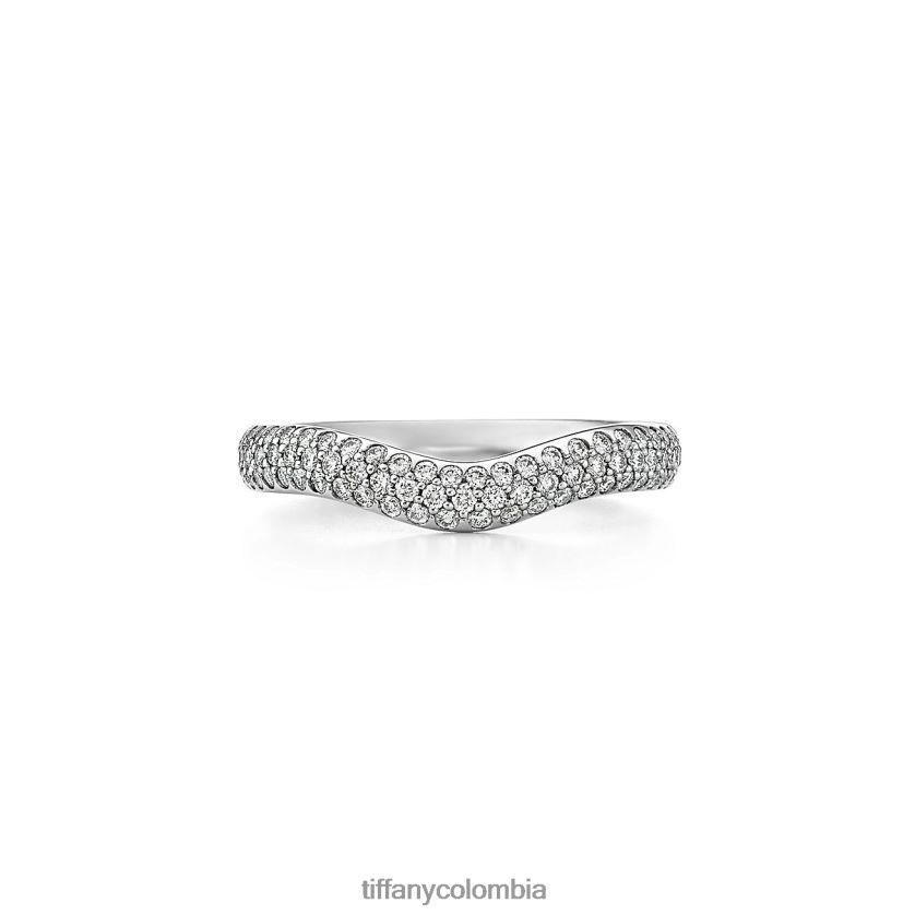 Tiffany anillo de banda curva unisexo 2J40B81543 joyas