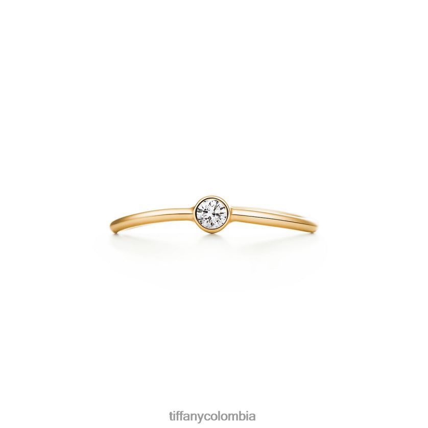 Tiffany anillo ondulado de una hilera de diamantes unisexo 2J40B81768 joyas