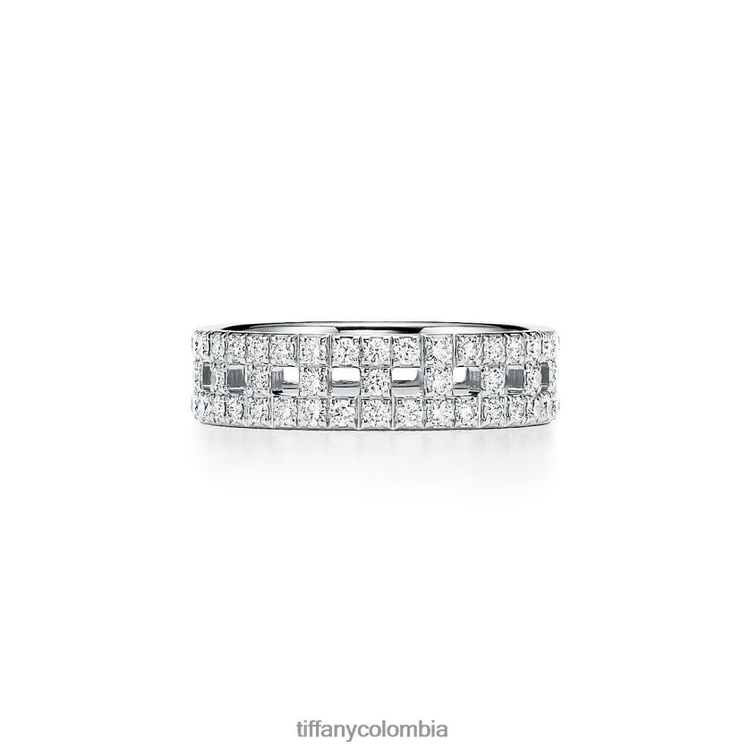 Tiffany verdadero anillo ancho unisexo 2J40B81451 joyas