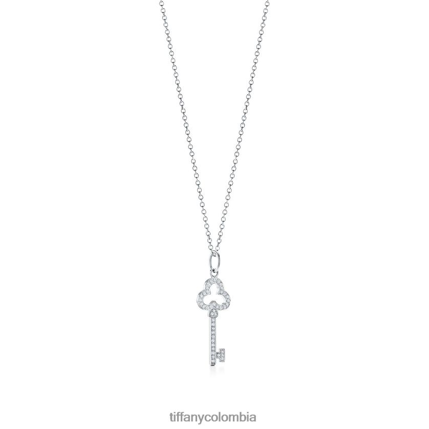 Tiffany abrir llave de trébol unisexo 2J40B8543 joyas