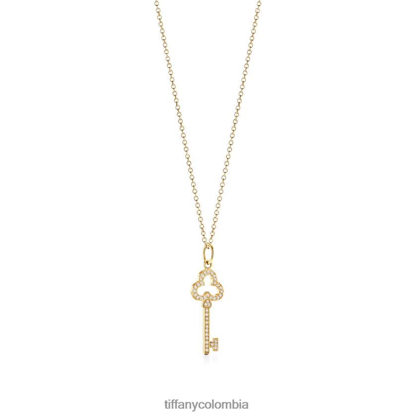 Tiffany abrir llave de trébol unisexo 2J40B8549 joyas
