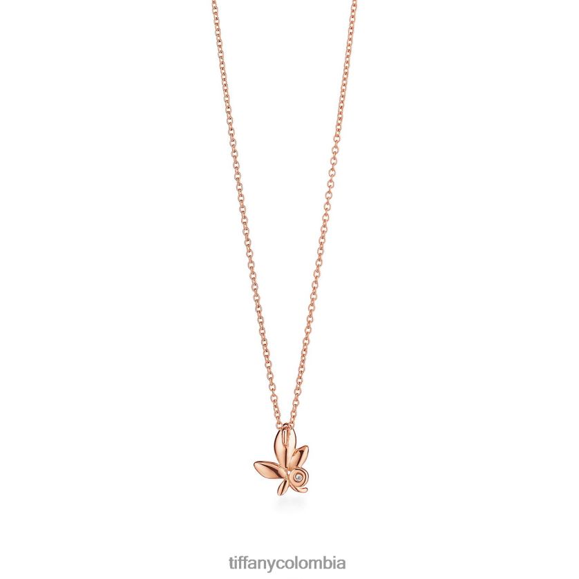 Tiffany colgante de hoja de olivo unisexo 2J40B8351 joyas