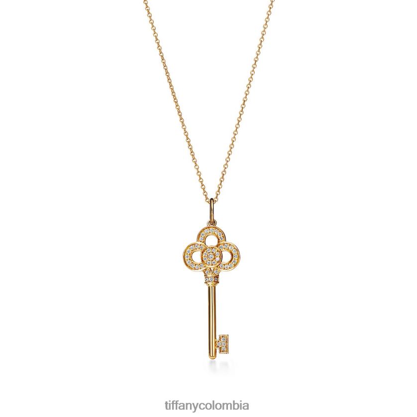Tiffany colgante de llave mini corona unisexo 2J40B8384 joyas en oro de 18k con diamantes - Haga un click en la imagen para cerrar
