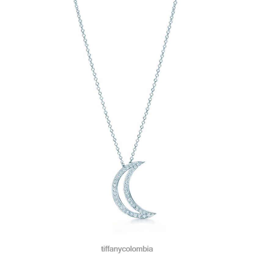 Tiffany colgante de luna unisexo 2J40B8581 joyas