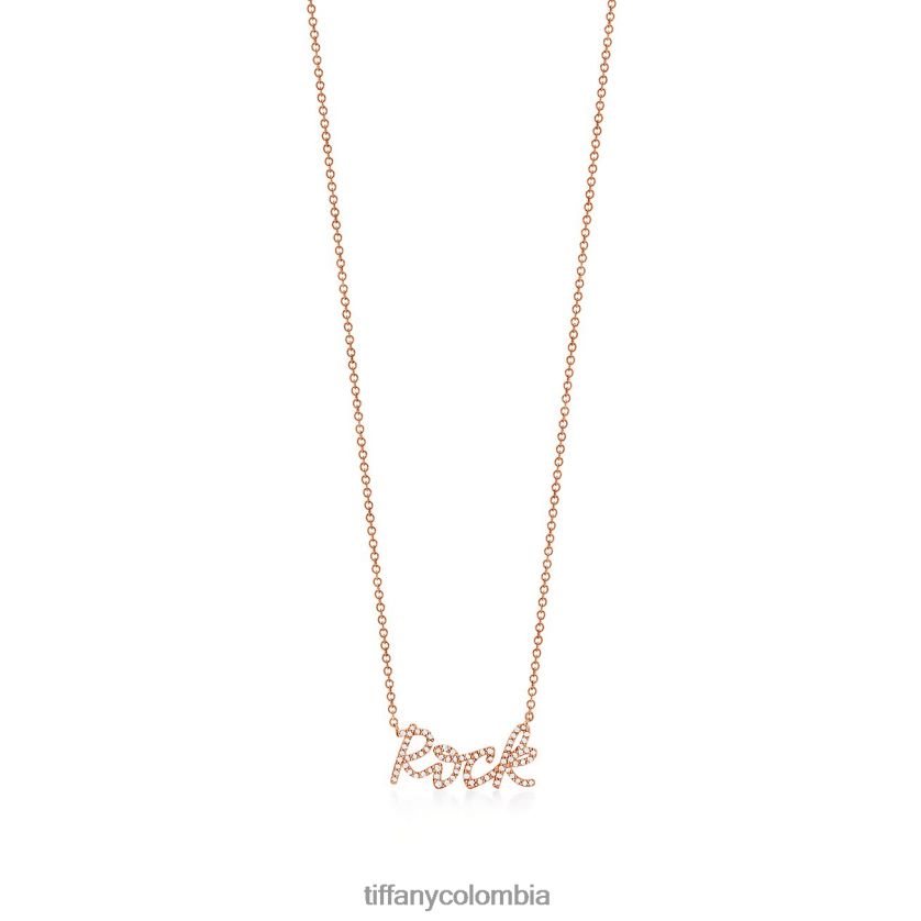 Tiffany colgante de roca unisexo 2J40B8389 joyas