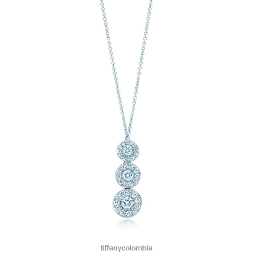 Tiffany colgante de triple gota unisexo 2J40B8668 joyas