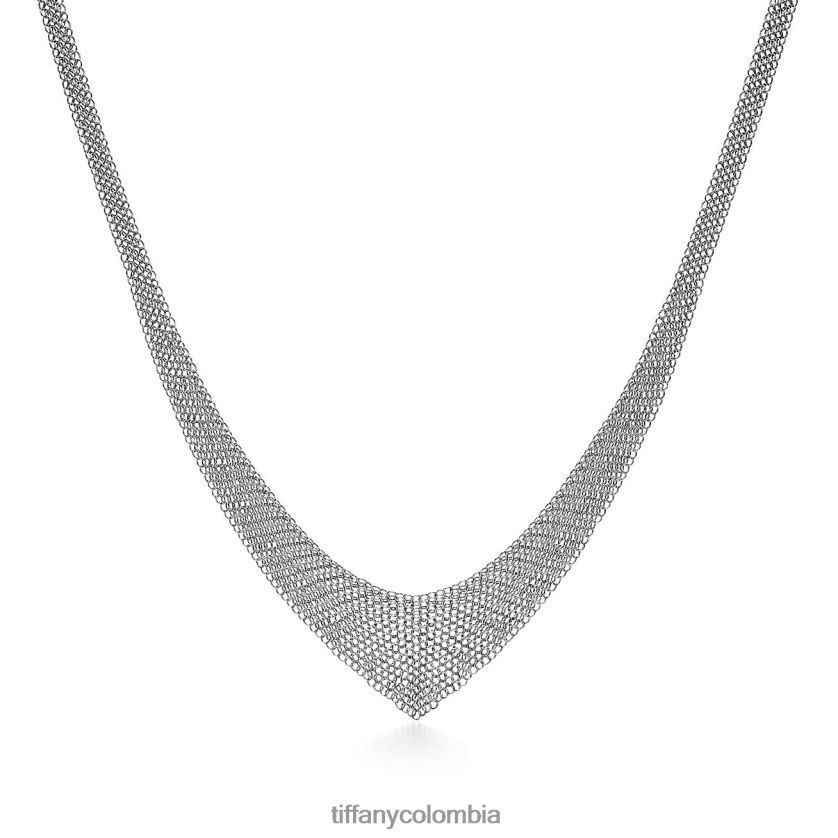Tiffany collar babero de malla unisexo 2J40B8340 joyas