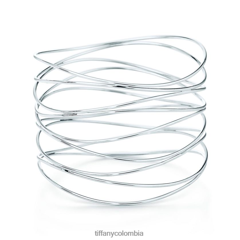 Tiffany brazalete ondulado de nueve hileras unisexo 2J40B81141 joyas