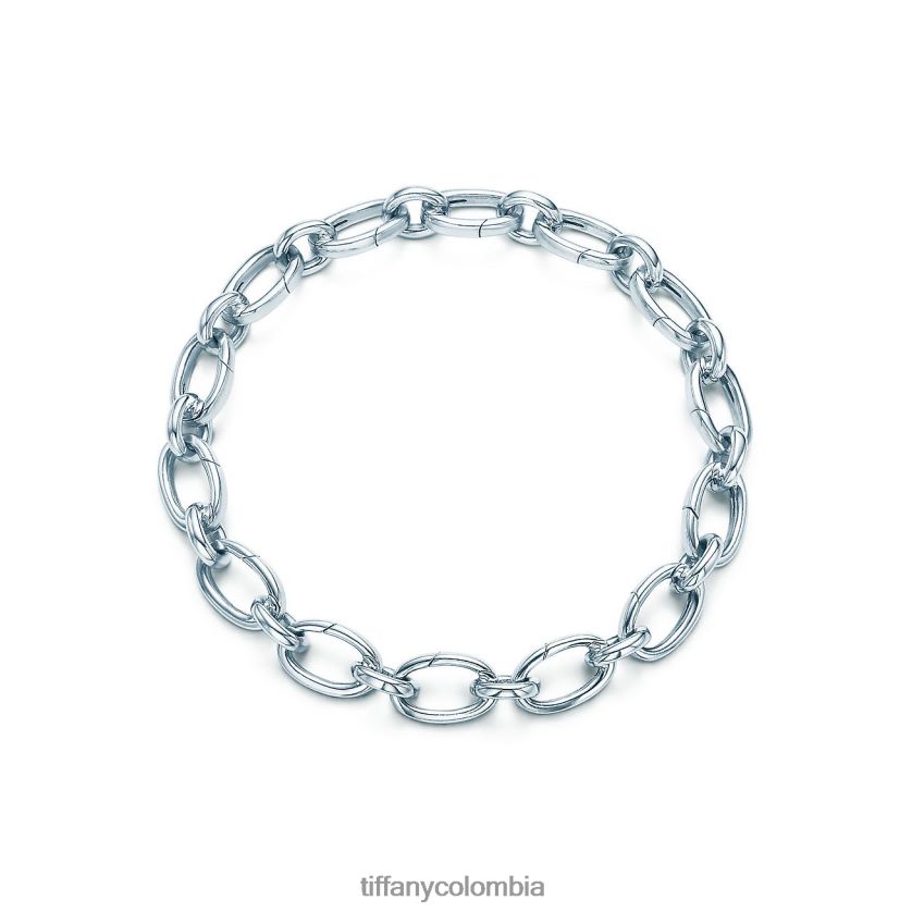 Tiffany pulsera con eslabones ovalados y cierre unisexo 2J40B81390 joyas
