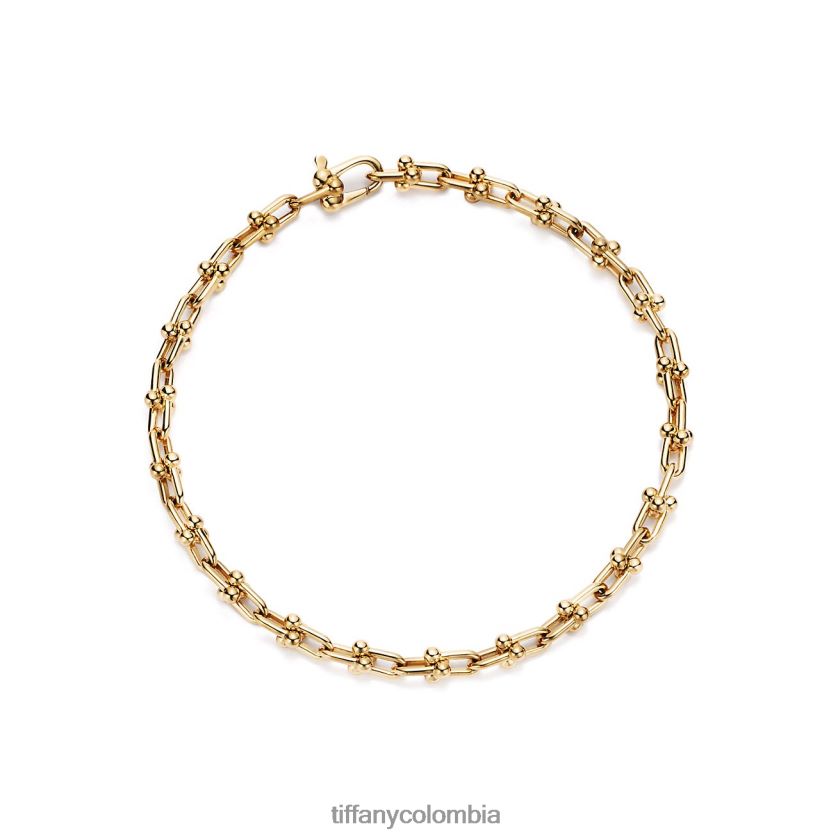 Tiffany pulsera de micro eslabones unisexo 2J40B81099 joyas en oro amarillo