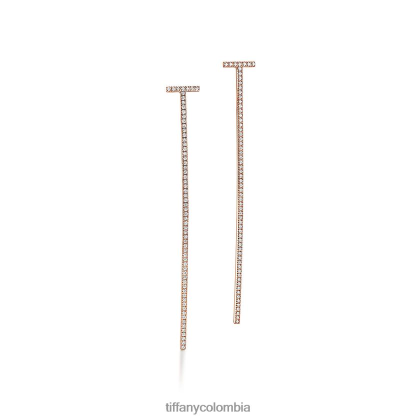 Tiffany aretes alargados con barra de alambre unisexo 2J40B8756 joyas
