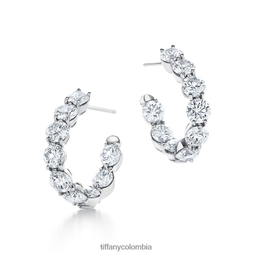 Tiffany aretes de aro del revés unisexo 2J40B8776 joyas