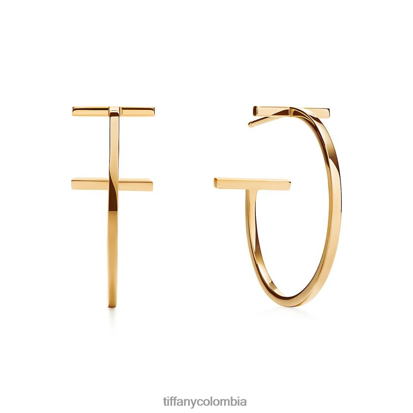 Tiffany aretes de aro unisexo 2J40B8696 joyas en oro de 18k - Haga un click en la imagen para cerrar