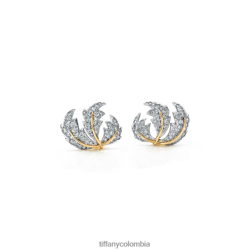 Tiffany clips de oreja de tres hojas unisexo 2J40B8930 joyas - Haga un click en la imagen para cerrar