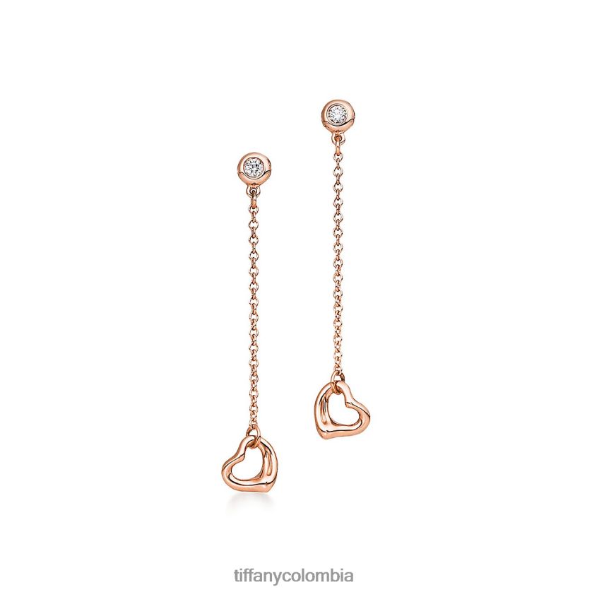 Tiffany diamantes cortados a tamaño pendientes de corazón abierto unisexo 2J40B8738 joyas - Haga un click en la imagen para cerrar