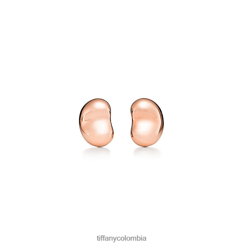 Tiffany pendientes con diseño de frijol unisexo 2J40B8870 joyas en oro rosa, 9 mm - Haga un click en la imagen para cerrar