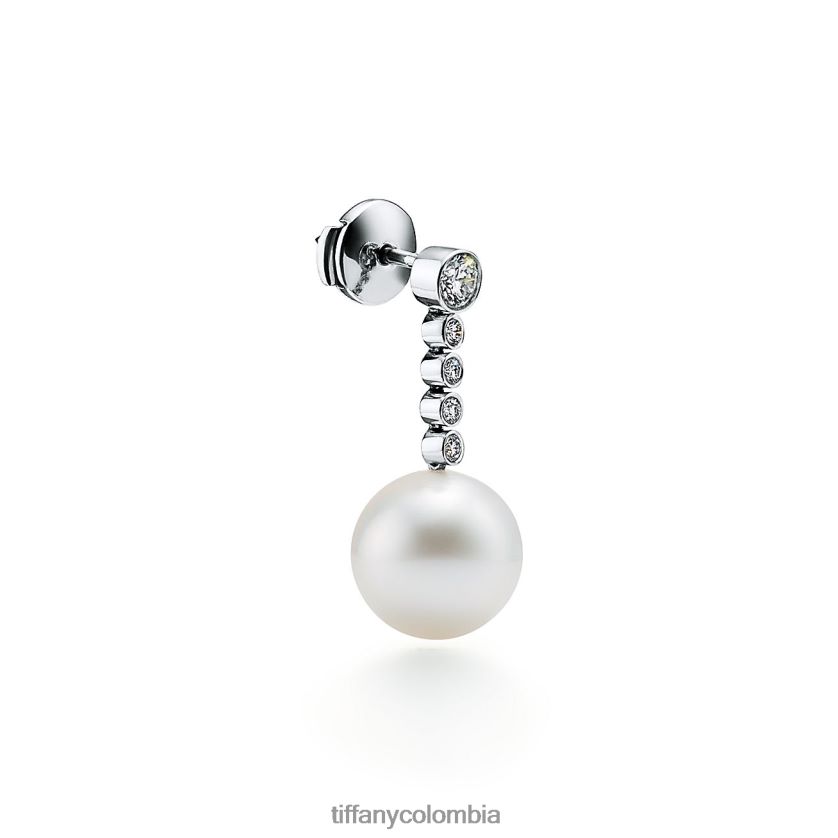 Tiffany pendientes de perlas del mar del sur unisexo 2J40B8933 joyas