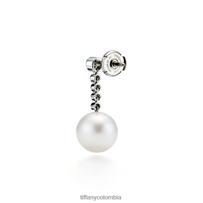 Tiffany pendientes de perlas del mar del sur unisexo 2J40B8933 joyas