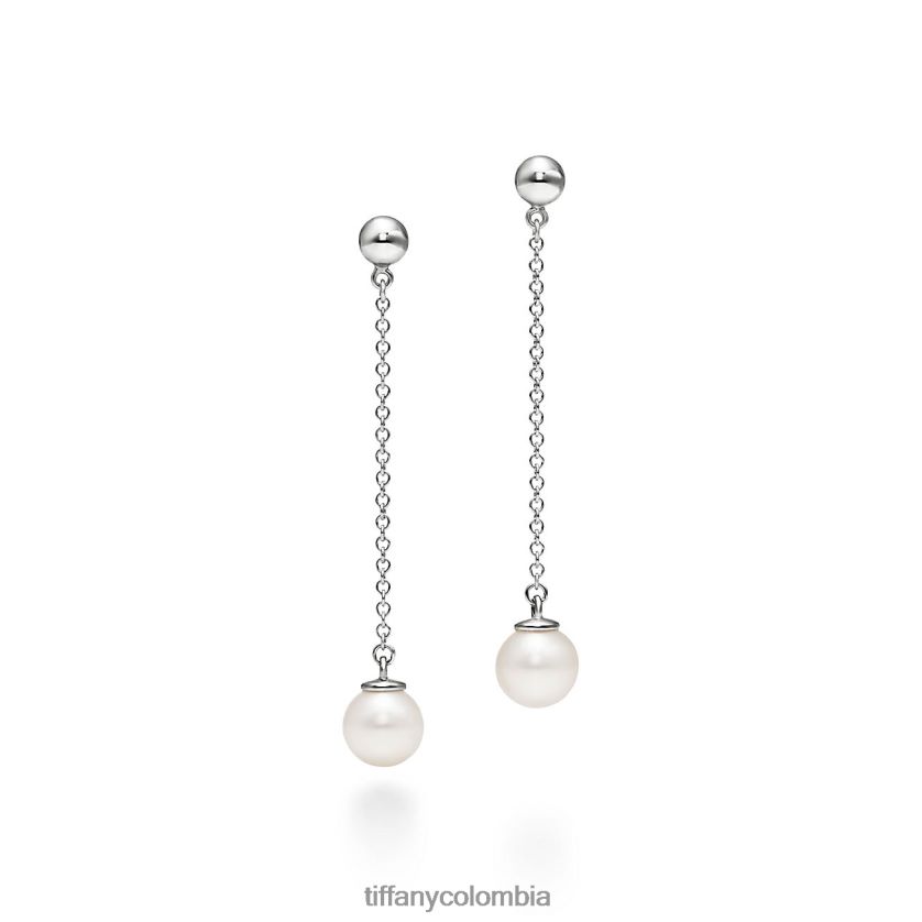 Tiffany pendientes de perlas unisexo 2J40B8885 joyas